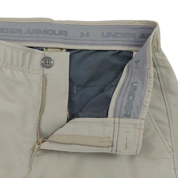 Under Armour Pants Mens 30x32 Beige Straight Leg Comfort Nylon Performance Golf - Picture 4 of 12